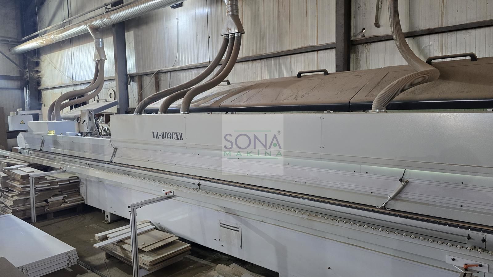 Bettn TZ 803 CXZ Kayışlı 45 Kenar Bantlama Makinesi (2024) İLK EL