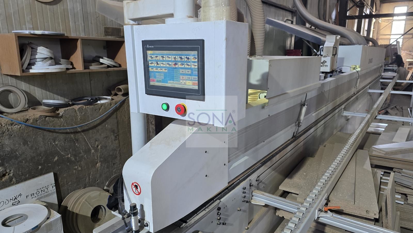 Bettn TZ 803 CXZ Kayışlı 45 Kenar Bantlama Makinesi (2024) İLK EL