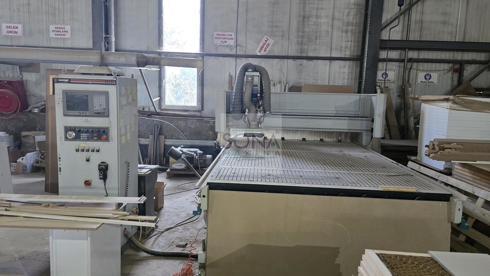 Makser 2128 Düz Tabla Cnc Makinesi (2014) İLK EL