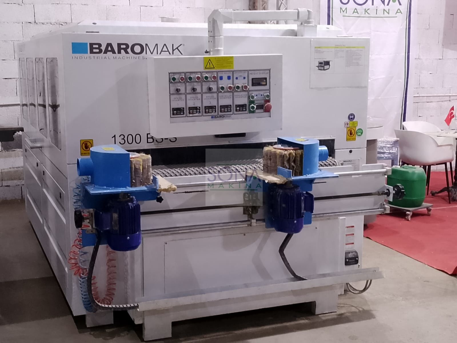 Baromak 1300 BS-S Fırça Zımpara Makinesi (2021) İLK EL