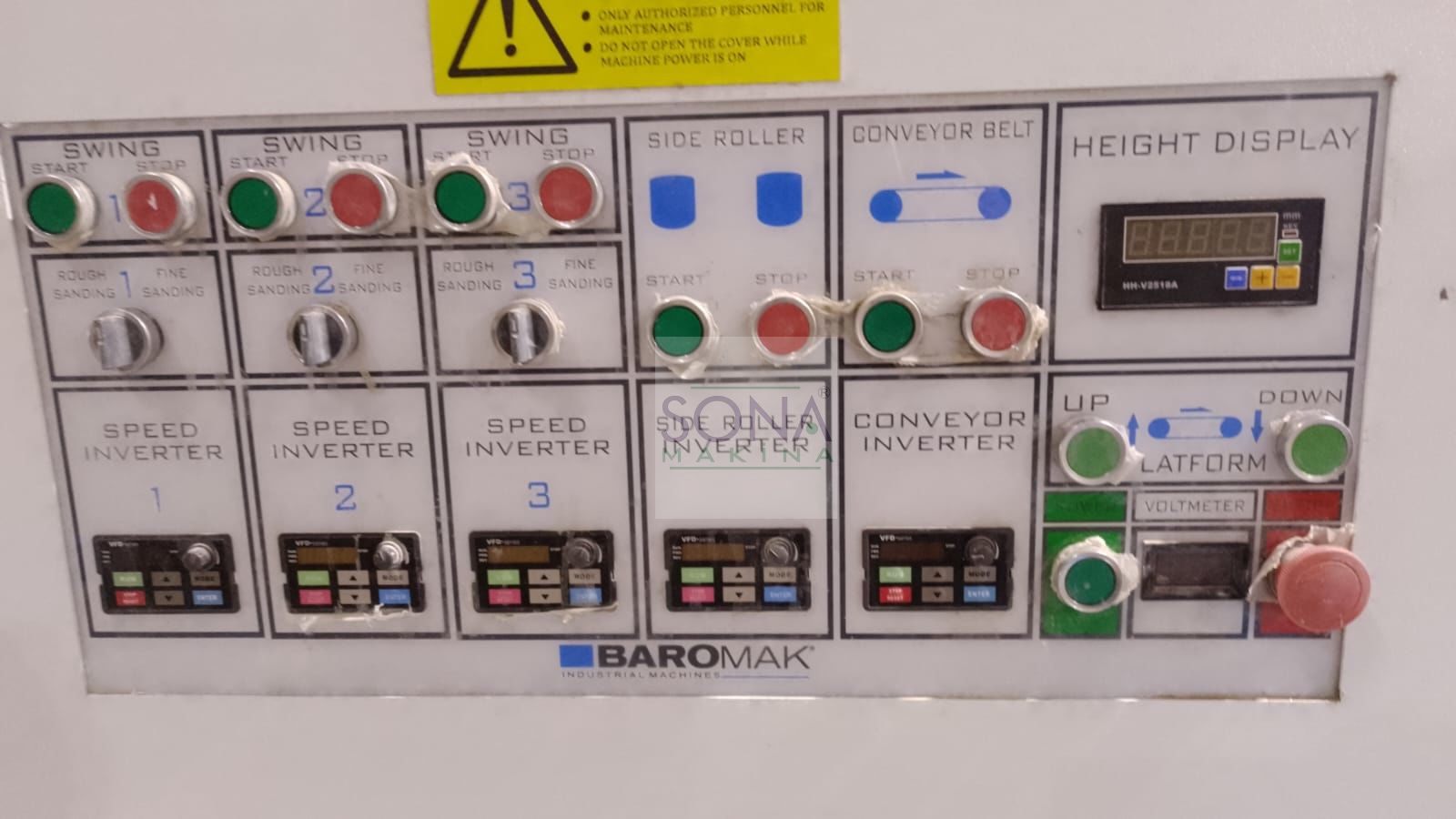 Baromak 1300 BS-S Fırça Zımpara Makinesi (2021) İLK EL