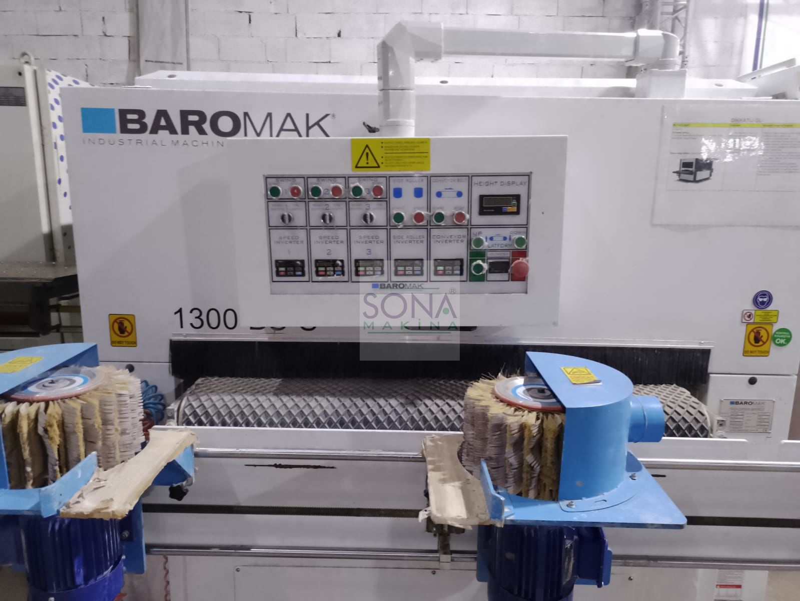 Baromak 1300 BS-S Fırça Zımpara Makinesi (2021) İLK EL