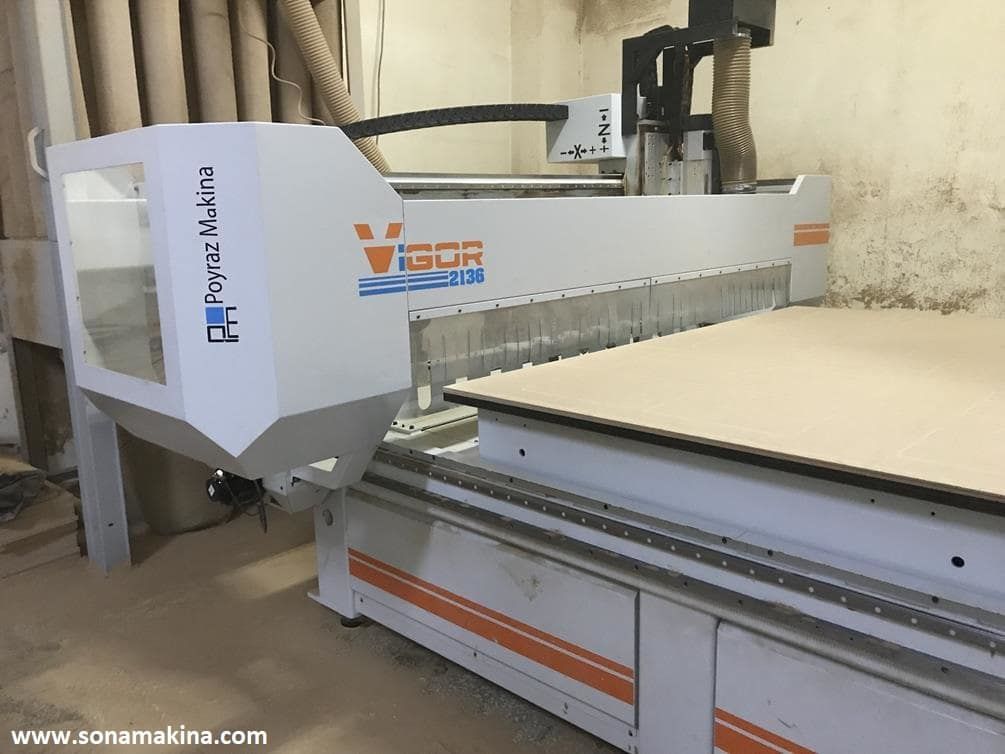 POYRAZ MAKİNA VIGOR 2136 FLAT DÜZ TABLA CNC (2018) İLK EL