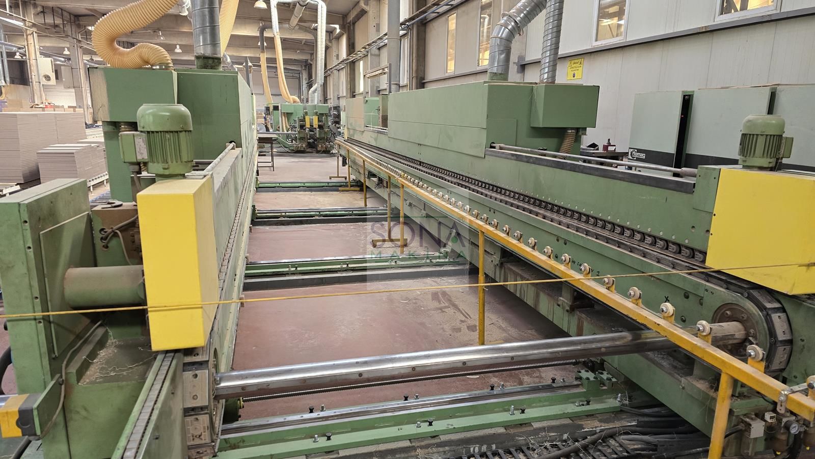 Homag KF 20/21/QA/20  Çift Kenar Bantlama Makinesi (1995) Arka Makina (Full revizyonlu)(Kopya)