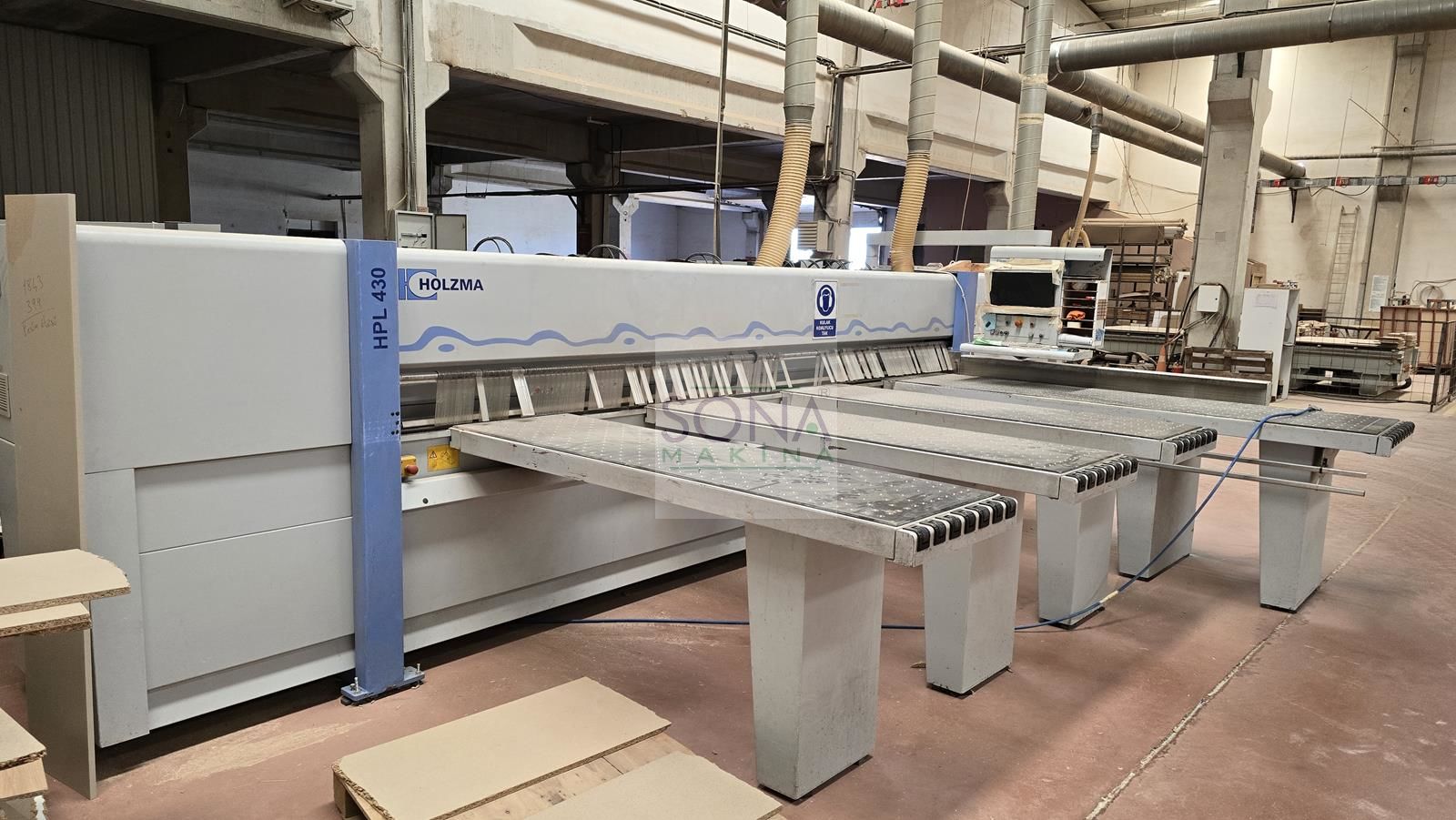 Holzma Optimat HPL 430/43/22 Asansörlü Ebatlama Makinesi (2011) İlk EL