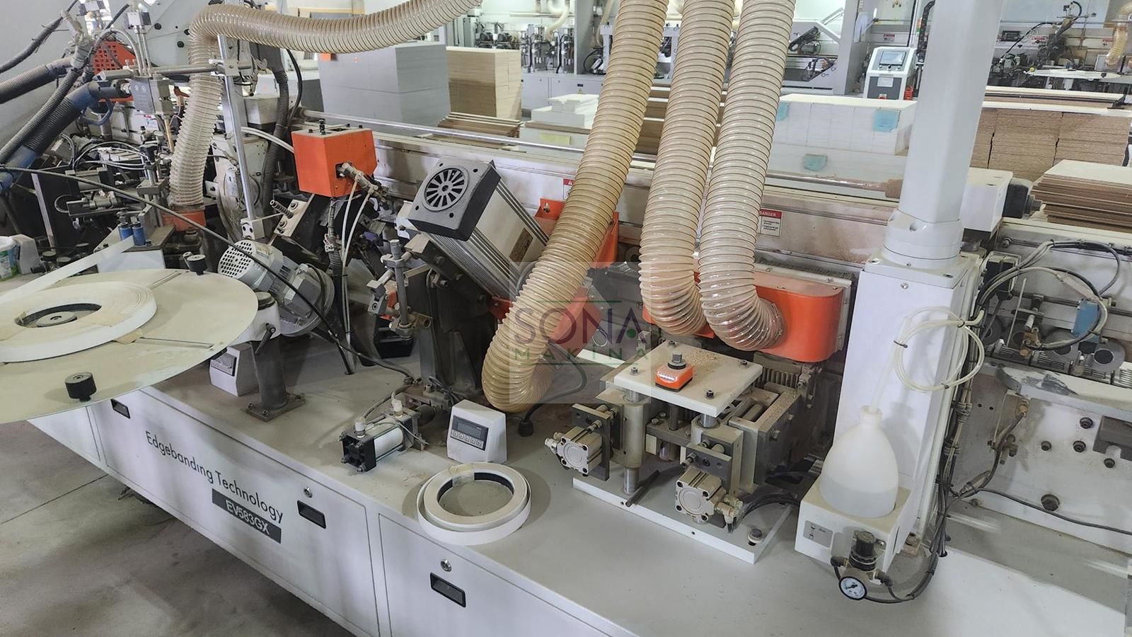 Exitech EV583 GX Poliüretan 45 Derece Kenar Bantlama Makinesi  (2019) İLK EL