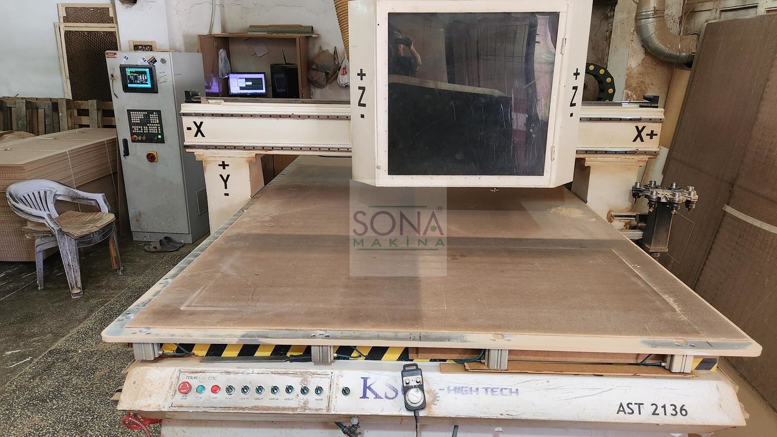 Mur CNC KSG 2136 Düz Tabla CNC Makinesi (2015)