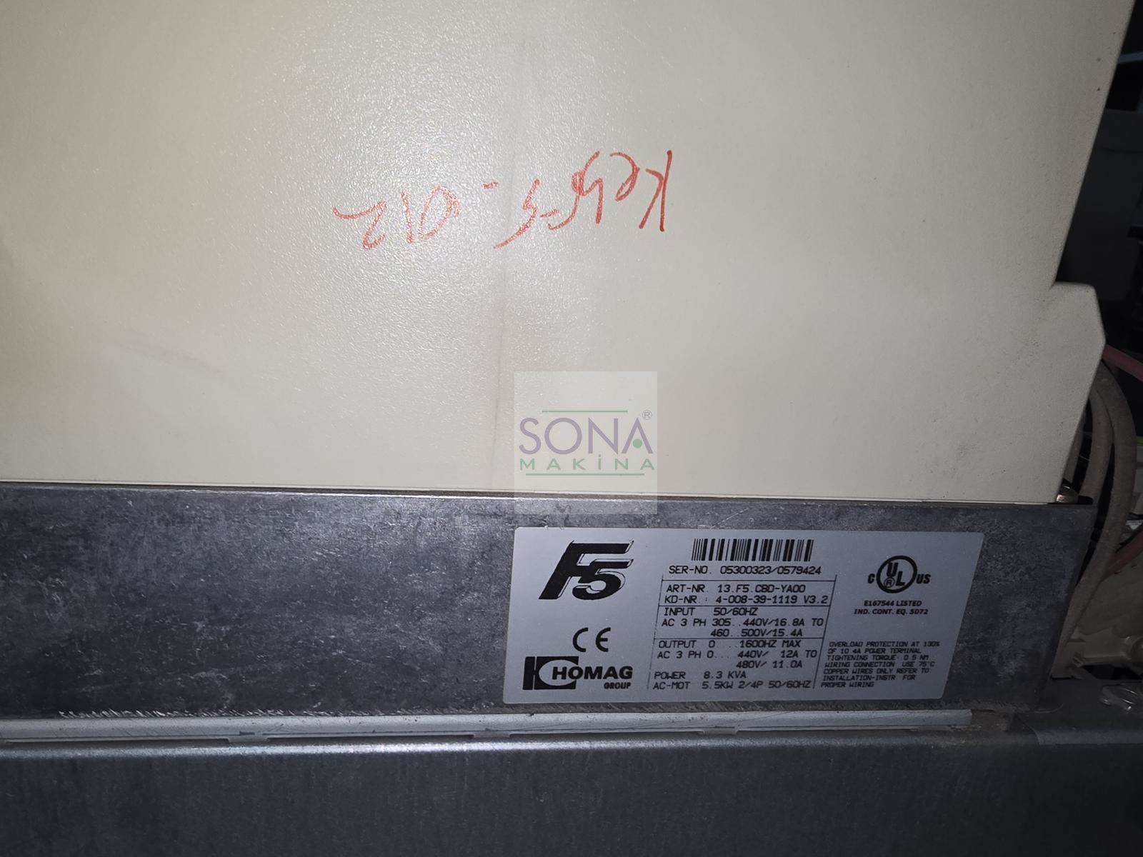 Keb F5 Frekans inverter 5,5 Kw (Sürücü) 13.F5.CBD-YA00