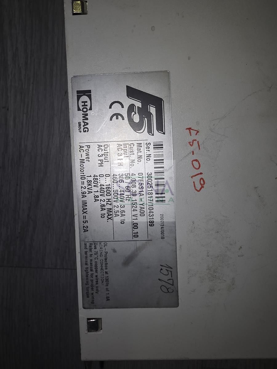 Keb F5 Frekans inverter 0,75 Kw (Sürücü) 07.F5.S1A-YA00