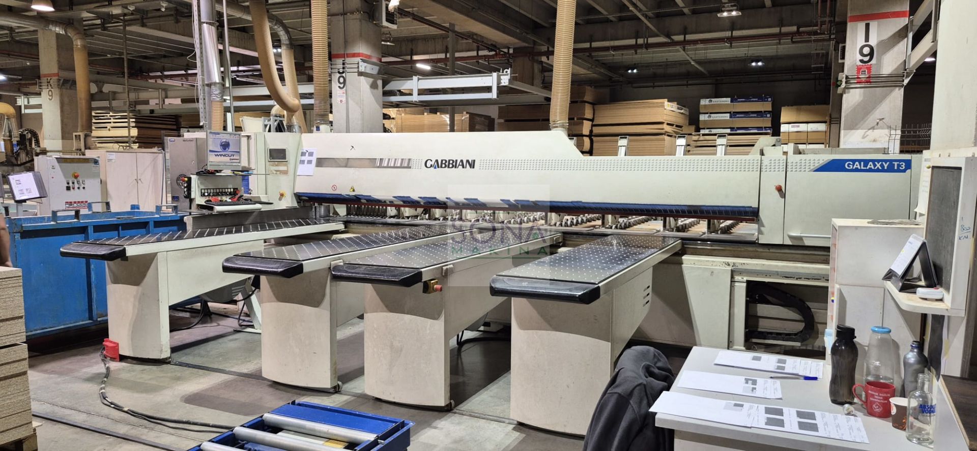 Gabbiani Galaxy T3 110 Twin Pusher Asansörlü Panel Ebatlama Makinesi (2010) İLK EL