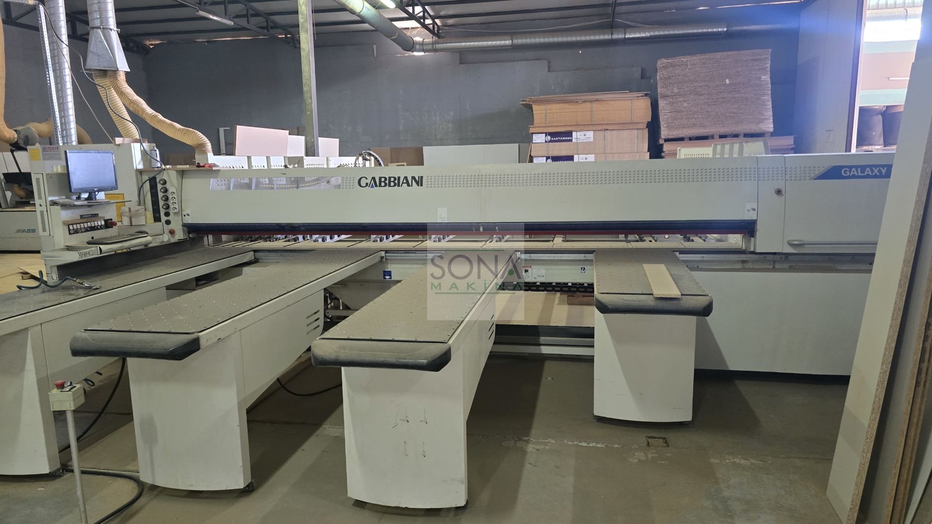 Gabbiani Galaxy 105 T BR Asansörlü Panel Ebatlama Makinesi (2007)