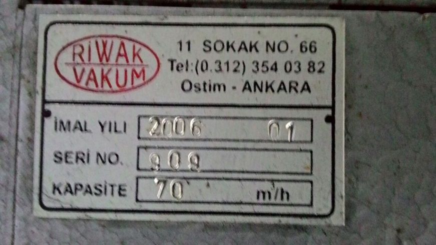 VAKUM MOTORU 70 m3