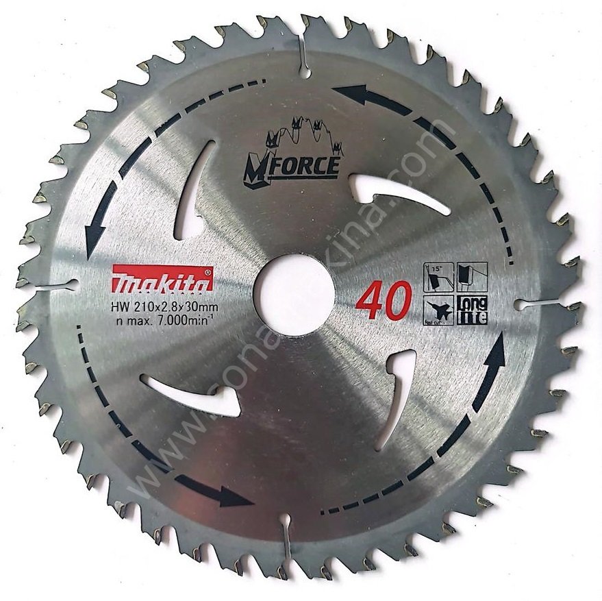 Makita M Force A-89556 Elmas Daire Testere 210x2,8x 30 Z=40 Diş
