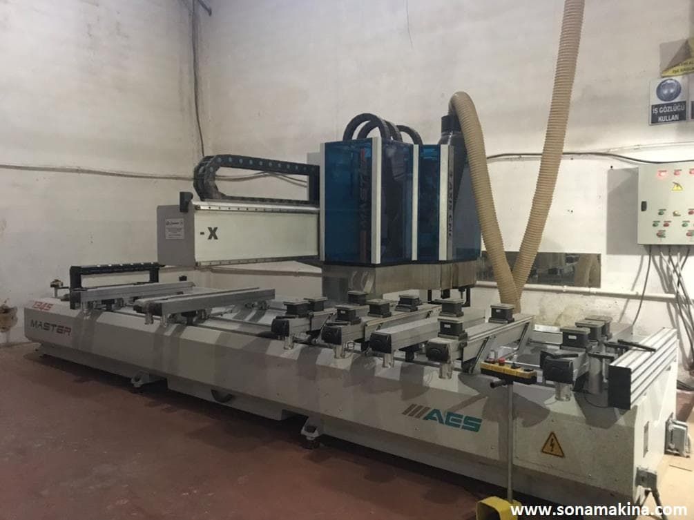 AES VEGA MASTER 1345 CNC (2013) (YATAY FREZELİ+DELİK GRUPLU) İLK EL