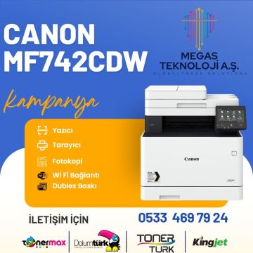 Canon I-Sensys MF742CDW Çok Fonksiyonlu Mono Lazer Yazıcı