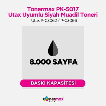 Utax PK-5017 Muadil Toner Siyah / Utax P-C3062 / P-C3066