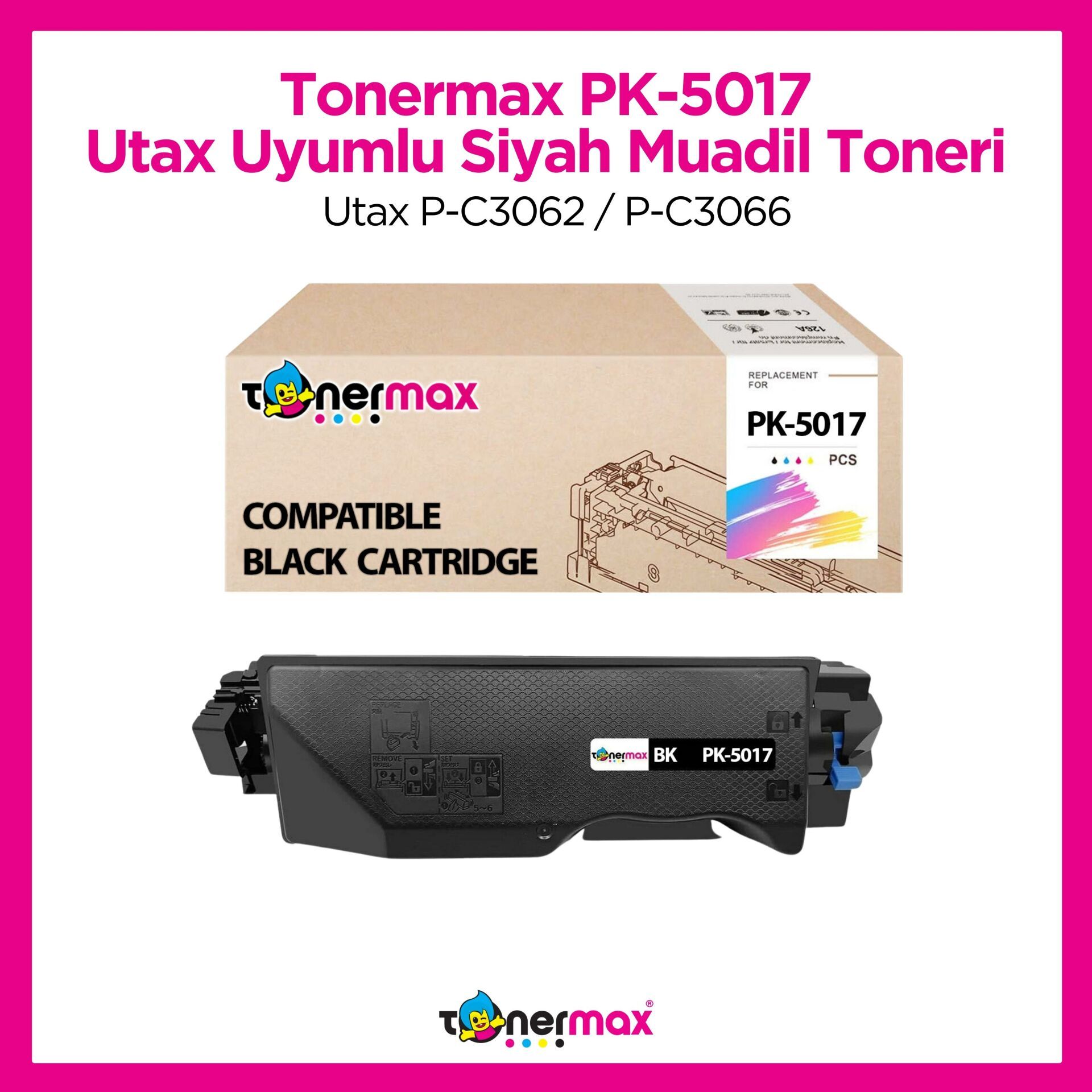 Utax PK-5017 Muadil Toner Siyah / Utax P-C3062 / P-C3066