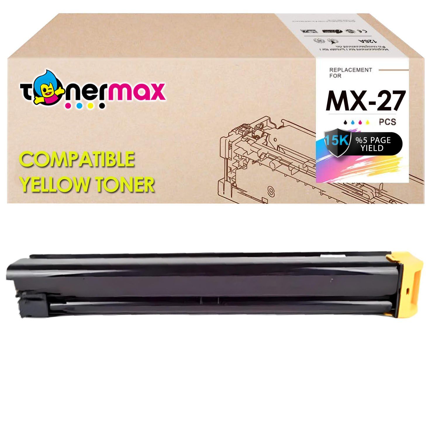 Sharp MX-27GT Muadil Toner Sarı/ MX2300 / MX2700 / MX4501