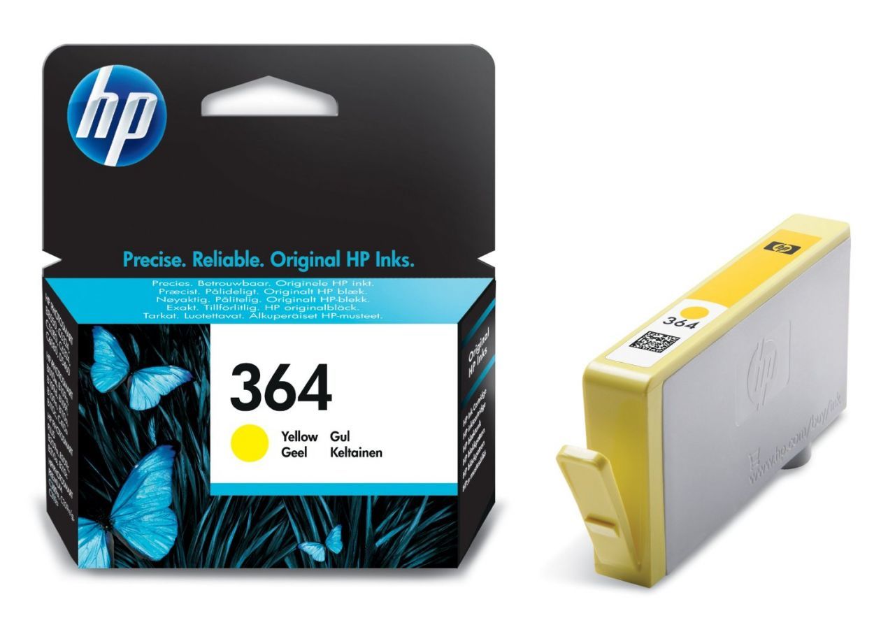 HP 364 CB320E Sarı Orjinal Kartuş / HP Photosmart B8550 / C53244 / C5380 / C63244 / C6380 / D5460 / 5510 Kartuş