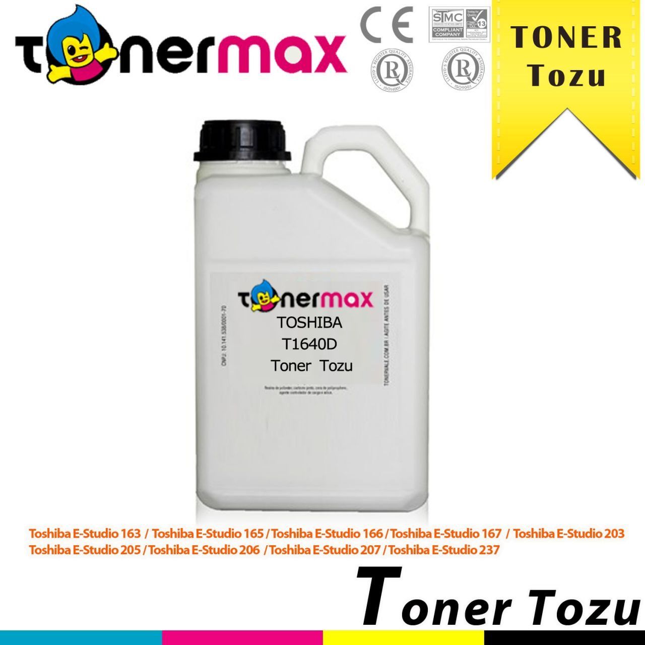 Toshiba T1640D / Estudio 163/ 165/ 166/ 167/ 203/ 205/ 207/ 237 Toner Tozu 675GR.