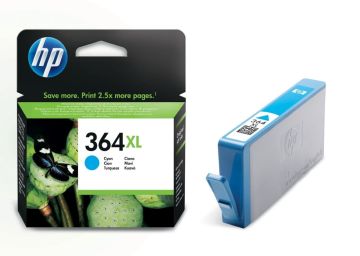 HP 364XL CB323E Yüksek Kapasite Mavi Orjinal Kartuş / HP Photosmart B8550 / C53244 / C5380 / C63244 / C6380 / D5460 / 5510 Kartuş