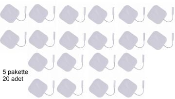 Tens Elektrod Pedi 5x5 cm Kablolu 4lü Paket 5 adet %5 iskontolu