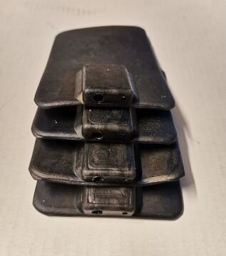 Karbon Rubber Tens Elektrod Pedi 2mm ve 4mm Girişli 6x9 cm