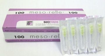 Meso-Relle 30G x 12mm İntradermal Mezoterapi Hipodermik İğne