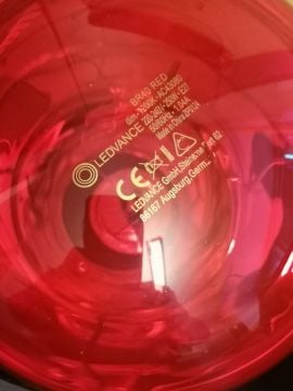 Osram Ledvance İnfrared Lamba 250W E27 Kırmızı İnfraruj Ampul
