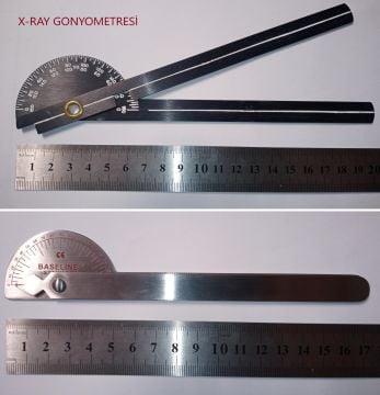 Baseline Metal Gonyometre Seti 6'lı Fizik Tedavi Gonyometre Seti