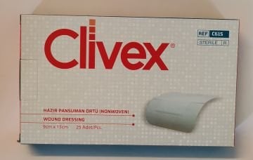 Clivex 9 x 15 cm Steril Hazır Pansuman Yara Örtüsü