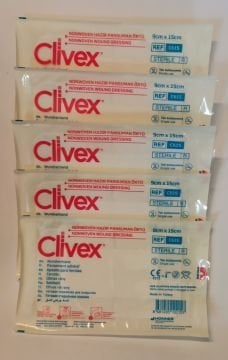 Clivex 9 x 15 cm Steril Hazır Pansuman Yara Örtüsü