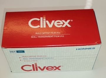 Clivex 15cm x 9.14 metre PU Şeffaf Su Geçirmez Film Yara Örtüsü