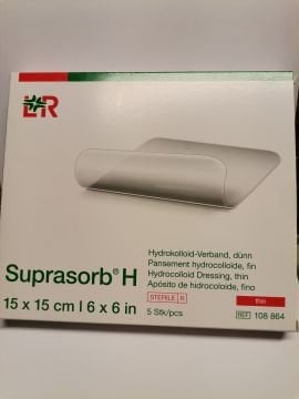 108864 Suprasorb H Thin 15x15cm Hidrokolloid Yara Örtüsü 5 adet