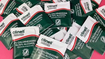 Clinell Dezenfektan Mendil Klorhexidin Alkol Wipes