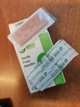Kanjoray Kalıcı Kulak İğnesi 0.22x1.7 mm Press Needle 100 adet