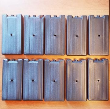 Sulu Plastik Buz Aküsü 340 gr Çok Kullanımlık 17.5x8.5x2 cm 10 ADET