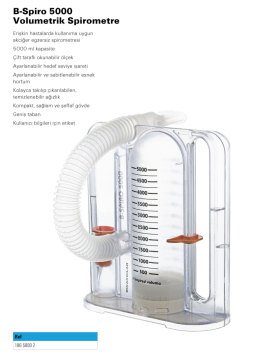 B-Spiro 5000 Volumetrik Spirometre
