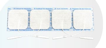 Everway Tens Elektrod Pedi 5x5 cm Kablolu 4lü Paket