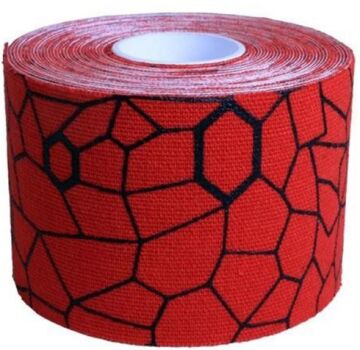 Theraband Kinesiology Tape 5CM X 5MT XactStretch Hot Red/Black Print