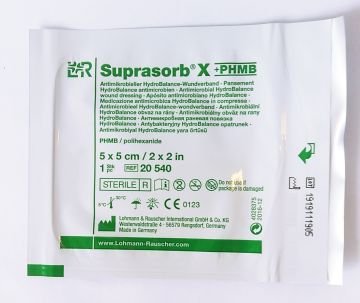 L&R Suprasorb X PHMB 5x5 cm Yanık Ve Yara Örtüsü