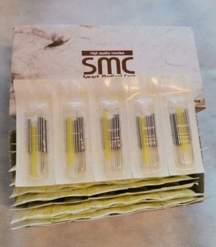 SMC Çelik Akupunktur İğnesi 1000 adet Smc 0,22 x 13 mm