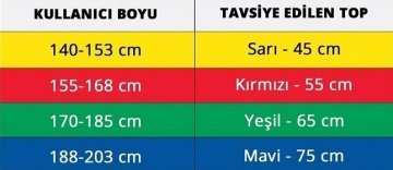 23040 Theraband 75 cm Mavi Egzersiz Pilates Topu