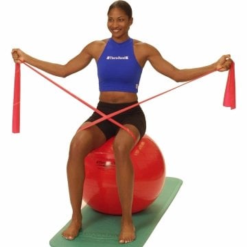 Theraband ABS Egzersiz Pilates Topu 55 cm Kırmızı