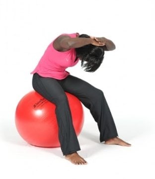 Theraband ABS Egzersiz Pilates Topu 55 cm Kırmızı