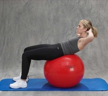Theraband ABS Egzersiz Pilates Topu 55 cm Kırmızı