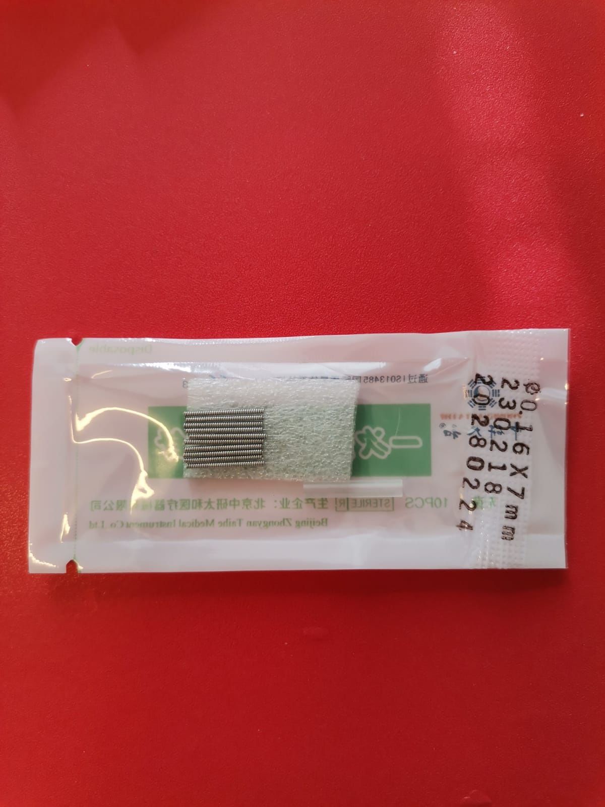 Zhongyan Taihe 0.16 x 7 mm Çelik Akupunktur İğnesi 500 Adet