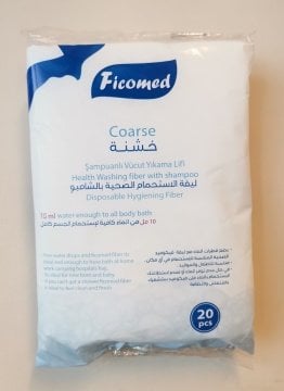 Ficomed Şampuanlı Vücut Yıkama Lifi 20 adet
