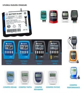 Compex Şarjlı Batarya Fit Sp Rehab Theta Physio Vitality