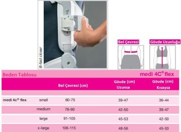 839 Medi 4C Flex Regular Torso Hiperekstansiyon Korsesi